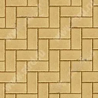 Тротуарная плитка Брусчатка 2П4ф Желтый б/ц верхний прокрас на белом цементе основа - серый цемент 200*100*40мм Нобетек