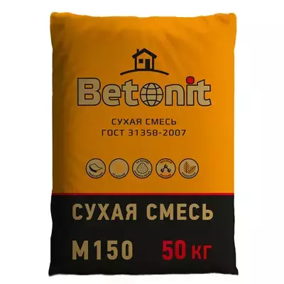 Кладочная смесь цементная М150 Betonit ГОСТ серый 50кг