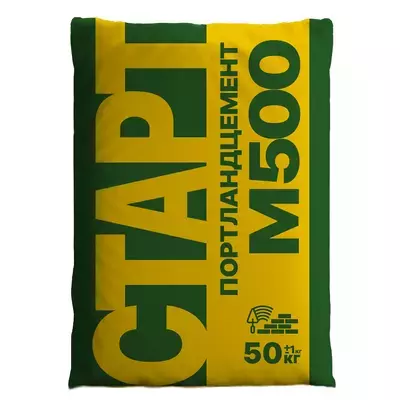 Цемент М500 Старт Портландцемент ЦЕМ II / В-Ш 42,5Н 50кг