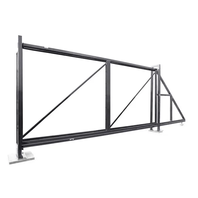 Ворота откатные каркас Colority Zinc 2м 4.5м RAL 7024 (серый) Grand Line