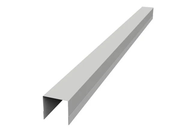 Планка вертикальная обратная 0.45мм Drap TX RAL 7047 (серый) 1.8м Grand Line