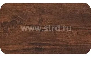 Плоский лист (отмотка от 8м) внутр. d 500мм 0.45мм Принт Премиум двусторонний - Россия Бразильская вишня темная Фреш (коричневый)