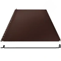 Фальцевая панель Grand Line Кликфальц Mini 340/305мм PurPro 0.5мм RAL 8017 (коричневый)