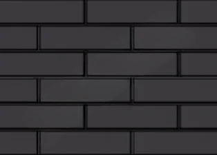 Кирпич облицовочный пустотелый Чёрный глянцевый гладкий 250×120×65 мм стандартная стенка М150 кг/см2 Ярославль