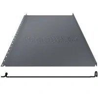 Фальцевая панель Grand Line Кликфальц Mini 340/305мм Drap ТР 0.45мм RAL 7024 (серый)