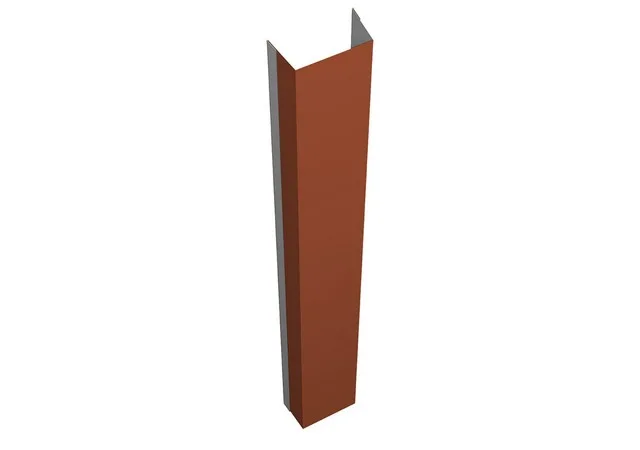 Крепежная планка нижняя 0.45мм Drap ТР RAL 8004 (кирпичный) 2.5м Grand Line