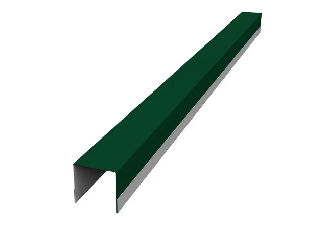 Планка вертикальная обратная 0.45мм Drap ТР RAL 6005 (зеленый) 2.5м Grand Line