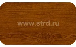 Штрипс 0.45мм Принт Премиум двусторонний в пленке Россия Золотой дуб насыщенный Фреш (коричневый)