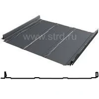 Фальцевая панель Grand Line Кликфальц Dоublе Pro Line 510/468мм Drap 0.5мм RAL 7024 (серый)