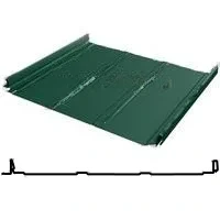 Фальцевая панель Grand Line Кликфальц Dоublе Pro Line 510/468мм Полиэстер 0.45мм RAL 6005 (зеленый)