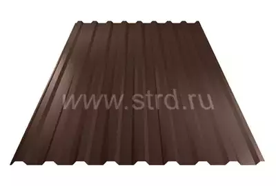 Профнастил МП 20 0.5мм Мат МП Россия RAL 8017 (коричневый) Металл Профиль