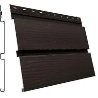 Сайдинг Квадро брус 3D 340*293мм 0.45мм Drap TX Россия в пленке RR 32 (коричневый) Grand Line