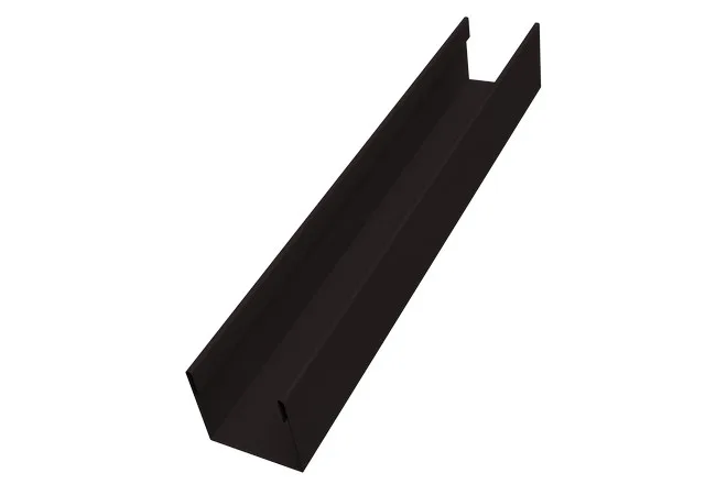 Стойка 37*35мм 0.5мм Velur RAL 9005 (черный) 2.5м Grand Line