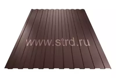 Профнастил C 8 0.45мм Drap Россия RAL 8017 (коричневый) Grand Line