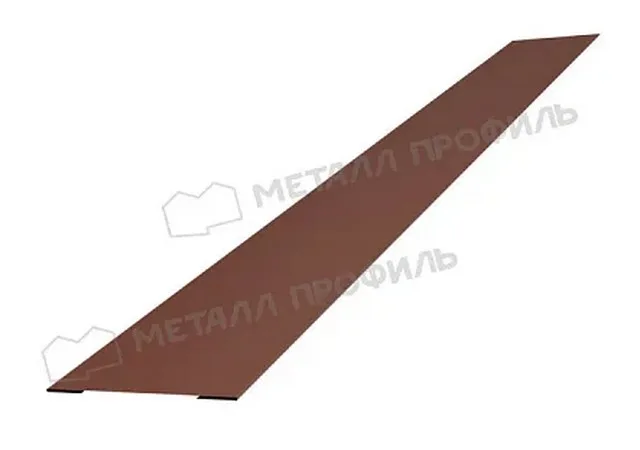 Крепежная планка 0.5мм Norman RAL 8017 (коричневый) 2м Металл Профиль