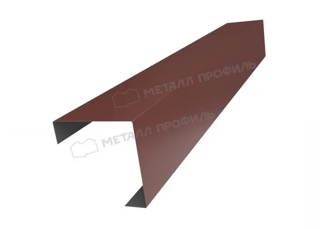 Накладка угловая (для столба 60*60) 62*62мм 0.5мм Norman RR 32 (коричневый) 2м Металл Профиль
