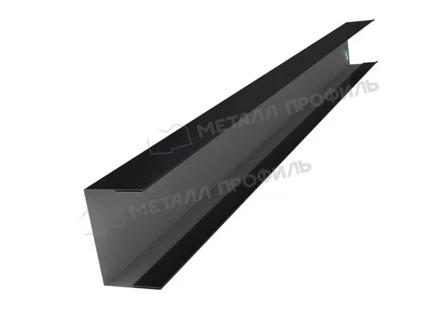 Стойка 35*60мм 0.45мм Viking RAL 9005 (черный) 2м Металл Профиль
