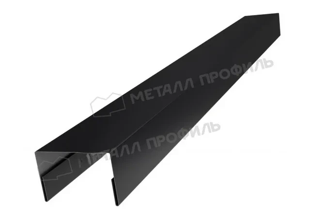 Крышка 35*65мм 0.45мм Полиэстер RAL 9005 (черный) 3м Металл Профиль