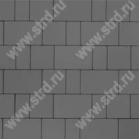Тротуарная плитка Новый город А.15.Псм.4 Черный верхний прокрас на сером цементе основа - серый цемент набор на м2 t=40мм Stellard
