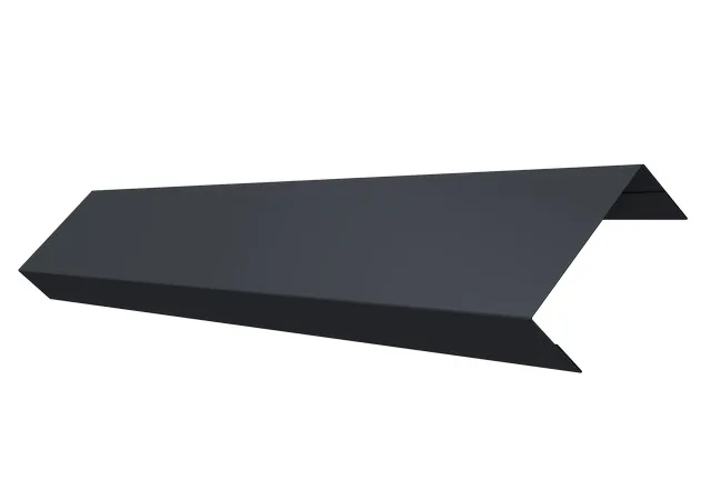 Ламель Техас обратная 50мм 0.45мм Drap TwinColor RAL 7024 (серый) Grand Line