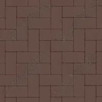 Тротуарная плитка Прямоугольник практик 60 (фаска 1,5мм) Темно-коричневый верхний прокрас на сером цементе основа - серый цемент 200*100*60мм Steingot