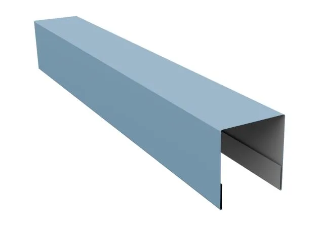 Планка боковая (сайдинг Блок-хаус New) 0.45мм Drap TX RAL 5024 (голубой) 2.06м Grand Line