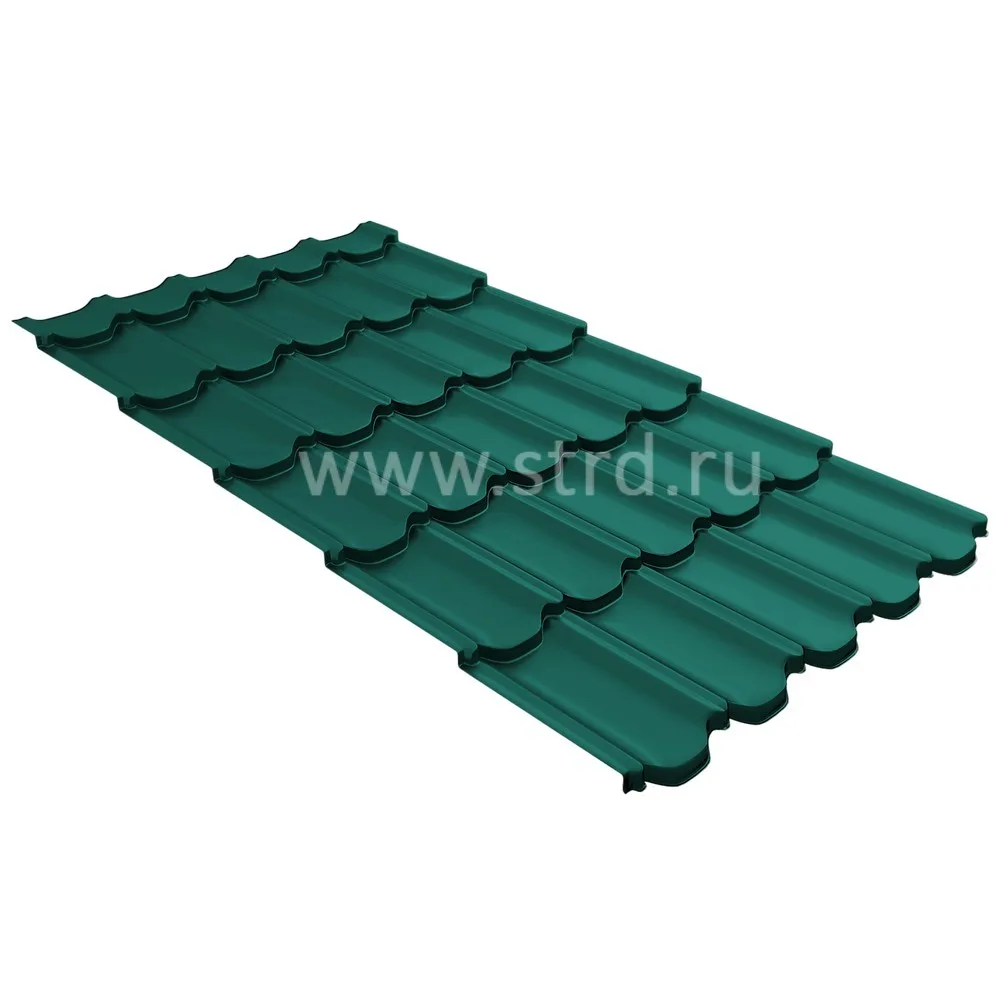 Профиль Kvinta plus 3D 0.45мм Полиэстер двусторонний Россия RAL 6005 (зеленый) Grand Line