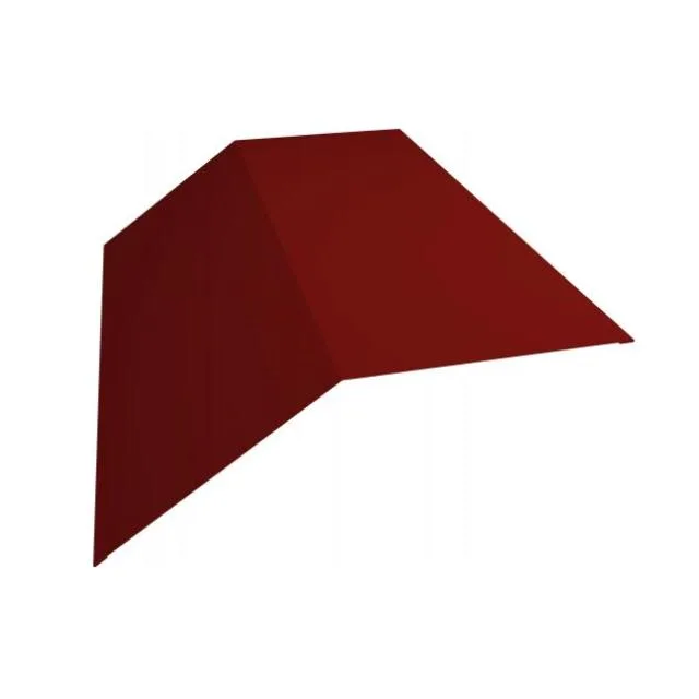 Конек простой для профнастила для фальца для металлочерепицы 190*190мм сталь 0.5мм Полиэстер 3м Grand Line