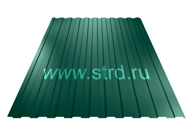 Профнастил C 8 0.5мм Полиэстер Россия RAL 6005 (зеленый) Grand Line