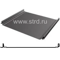 Фальцевая панель Grand Line Кликфальц Dоublе Pro 510/468мм Полиэстер 0.5мм RAL 7024 (серый)