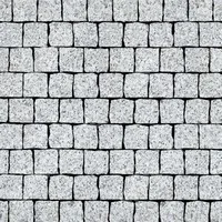 Гранитная брусчатка Француженка Ташмурунское 100*100*80мм бока колотые, верх/низ ровные Гранит Инвест