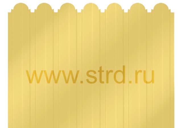 Профнастил фигурный C 10 0.4мм Полиэстер Россия RAL 1014 (бежевый) Grand Line