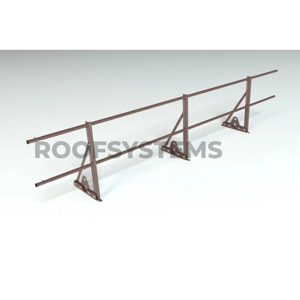 Кровельное ограждение Econom Next d-25 600мм Неоцинков+порошковый окрас 3000мм Roof Systems