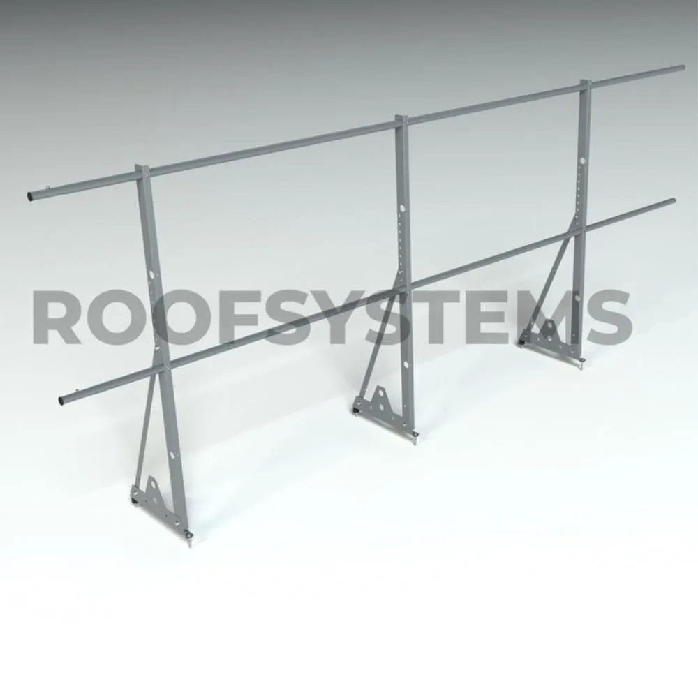 Кровельное ограждение Econom Next d-25 1200мм Неоцинков+порошковый окрас 3000мм Roof Systems