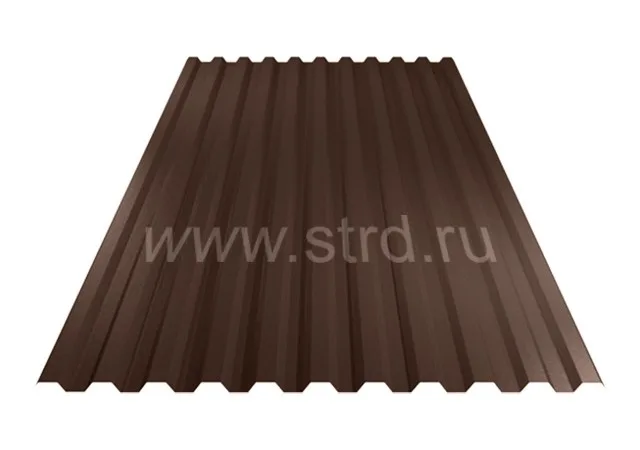 Профнастил C 21 0.5мм Rooftop Бархат Россия RAL 8017 (коричневый) Grand Line