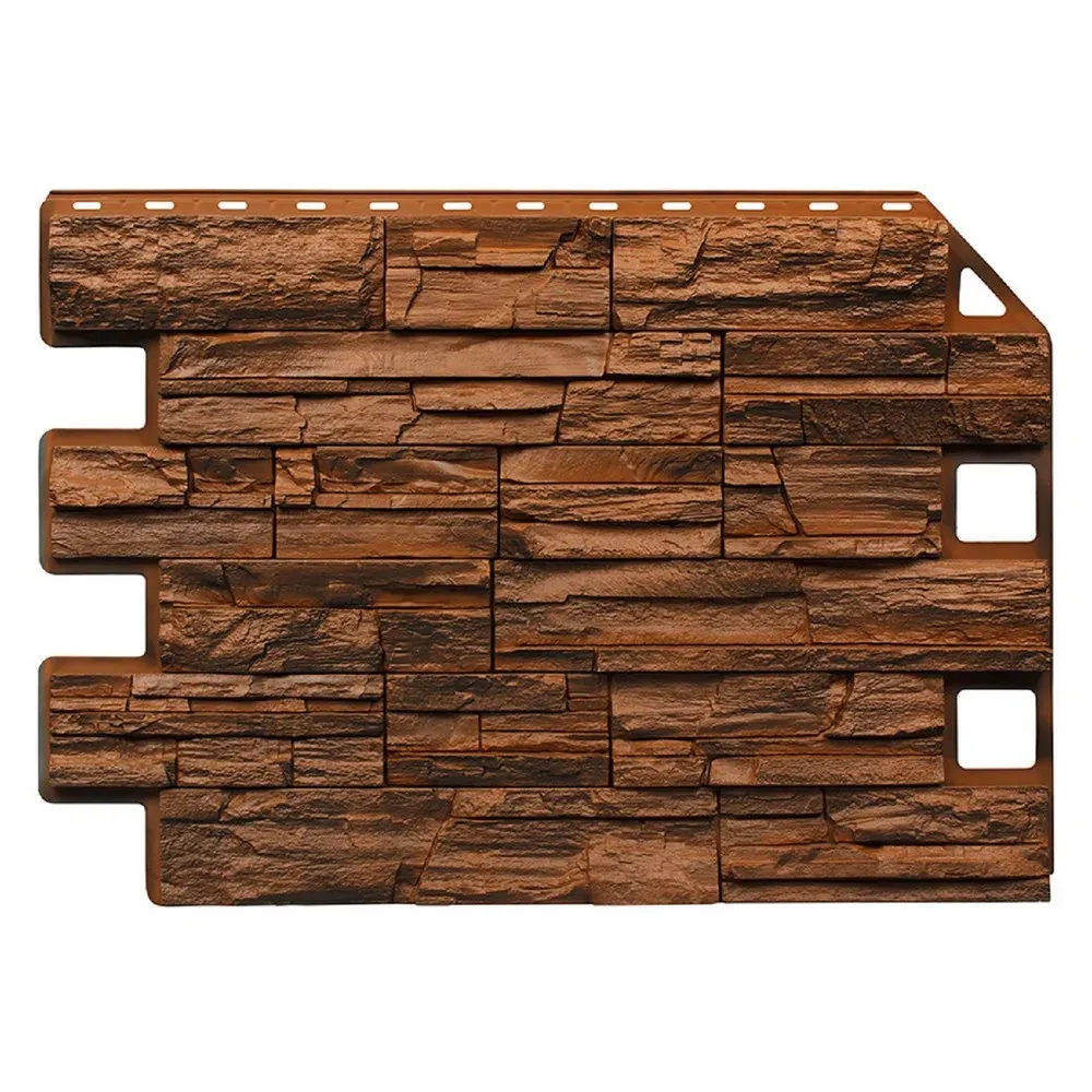 Сайдинг виниловый Royal Stone Rocky Stone Калгари 800×600 мм