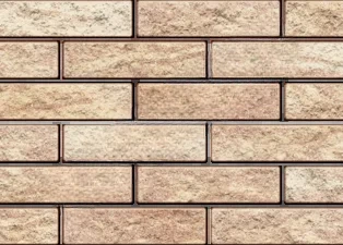 Кирпич облицовочный полнотелый Желтая яшма колотый 250×60×65 мм М150 кг/см2 СПК