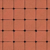 Клинкерная брусчатка Квадро R (под распил) Красный Лондон 100*100*50мм ЛСР