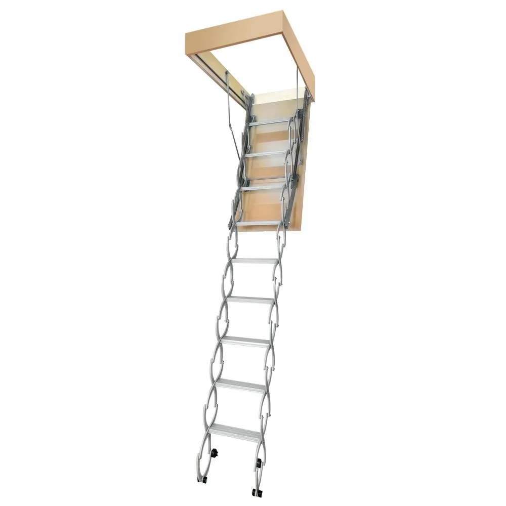 Лестница металлическая Fakro LST Lite складная, ножничная 120*70см 300см