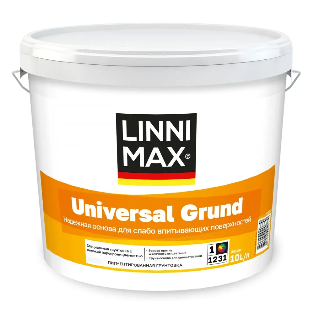 Грунтовка полимерная Linnimax Universal Grund / Универсал Грунт 10л