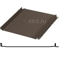 Фальцевая панель Aquasystem Бриз (с подгибом) 530/500мм Полиэстер 0.5мм RR 32 (коричневый)