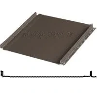 Фальцевая панель Aquasystem Бриз (с подгибом) 530/500мм PU matt 0.5мм RR 32 (коричневый)