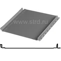Фальцевая панель Aquasystem Эталон (с подгибом) 530/500мм PU matt 0.5мм RAL 7024 (серый)