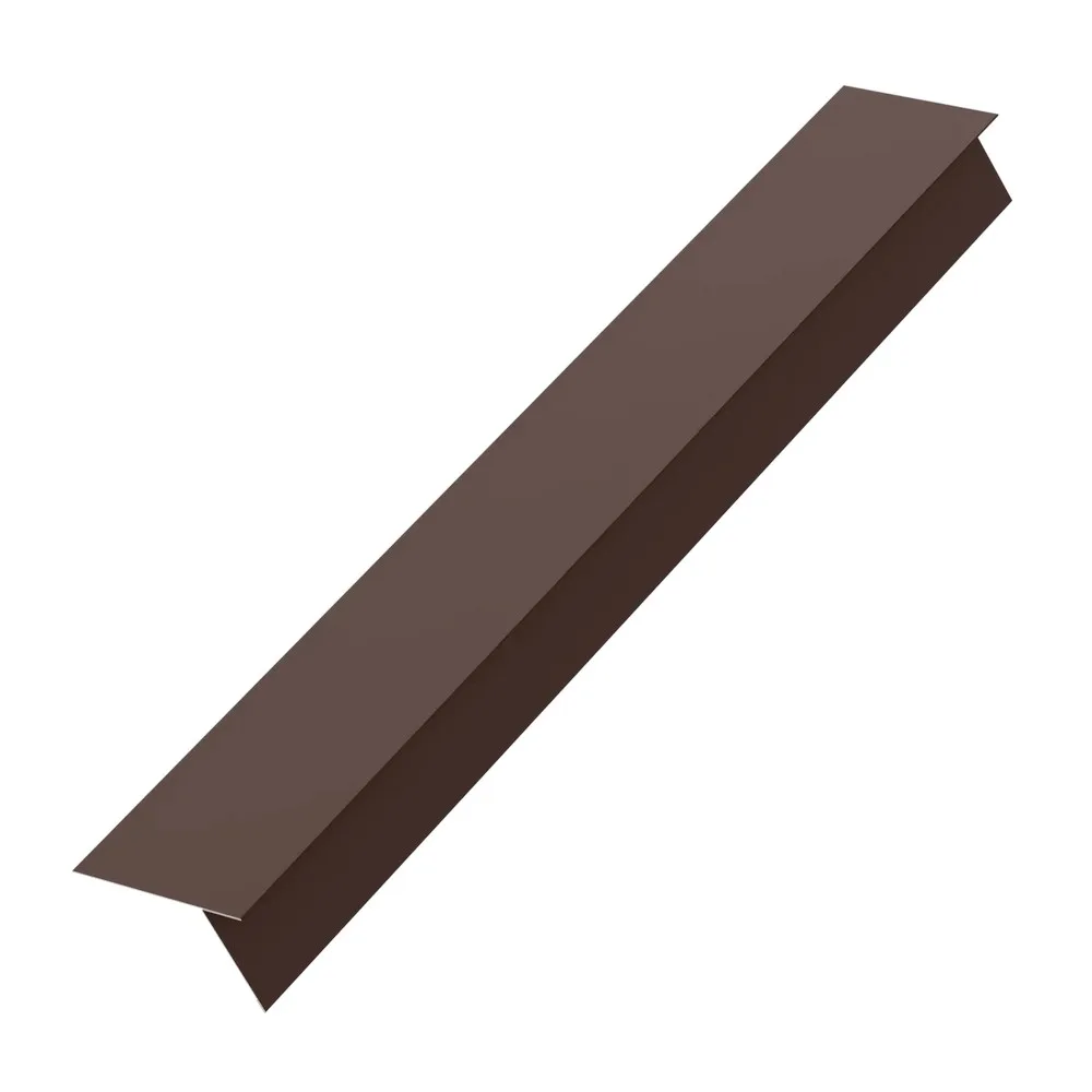 Карнизная планка фальц для фальца 130*30*80мм сталь 0.5мм PU matt 2м Aquasystem