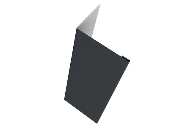 Нащельник 150 (для ворот и калиток) 25*35мм 0.45мм Drap ТР RAL 7024 (серый) 1.8м Grand Line