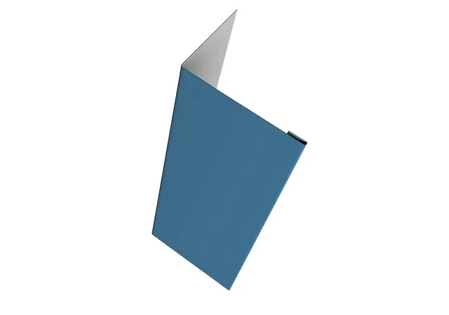 Нащельник 150 (для ворот и калиток) 25*35мм 0.45мм Drap TX RAL 5024 (голубой) 1.8м Grand Line