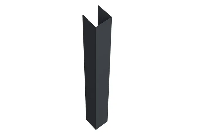 Стойка (для ворот и калиток) 0.45мм Drap TX двусторонний RAL 7024 (серый) 3м Grand Line