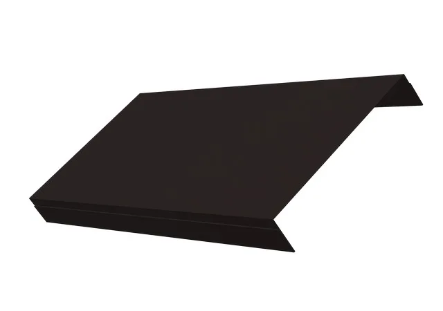 Ламель обратная 150 (для ворот и калиток) 0.5мм Velur RAL 9005 (черный) Grand Line