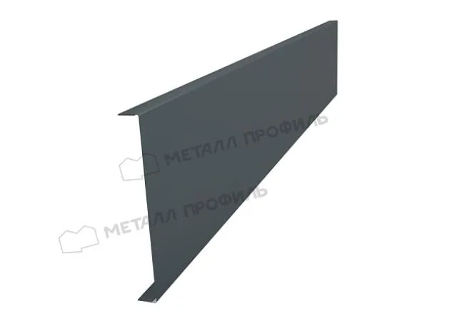 Ламель Ранчо внутренняя 95мм 0.5мм Norman RAL 7016 (серый) 3м Металл Профиль