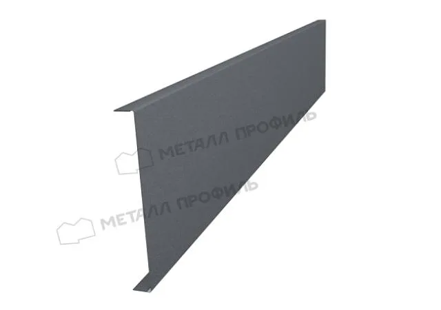 Ламель Ранчо внутренняя 95мм 0.5мм Мат МП RAL 7024 (серый) 2м Металл Профиль